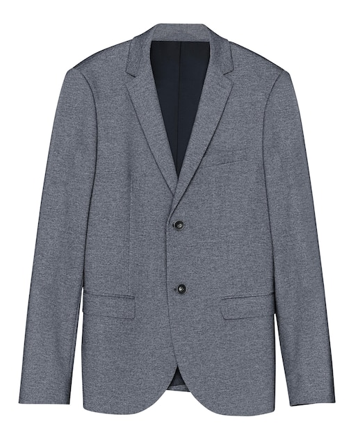 Szary męski blazer z teksturą