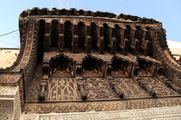 Szczegół budynku w Fez Maroko