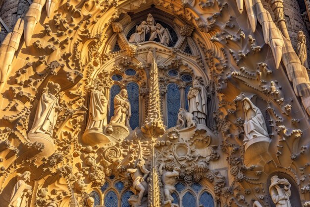 Szczegół fasady Sagrada Familia