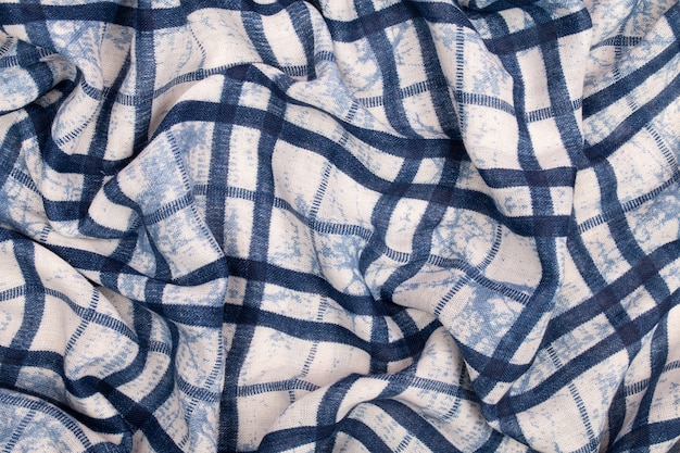Zdjęcie szczegółowe streszczenie tkaniny tkaniny tekstury tła