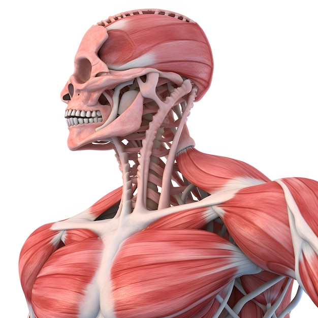 Szczegóły anatomii ludzkiej struktury kości mięśniowej ramienia