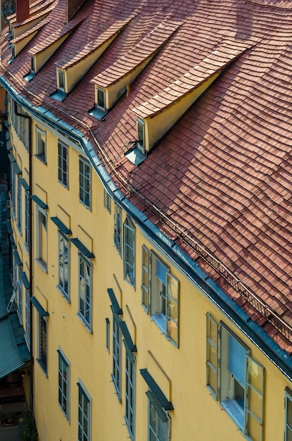 Szczegóły architektoniczne w mieście Graz Styria Austria