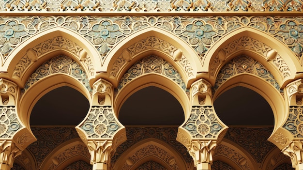 Szczegóły architektury budynku islamskiego
