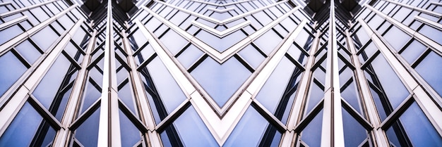 Zdjęcie szczegóły architektury nowoczesny budynek szklana fasada tło biznesowe