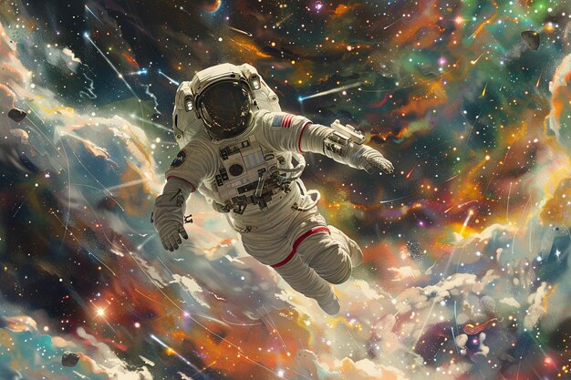 Szczegóły choreografii niebiańskiej astronauta tra generative ai