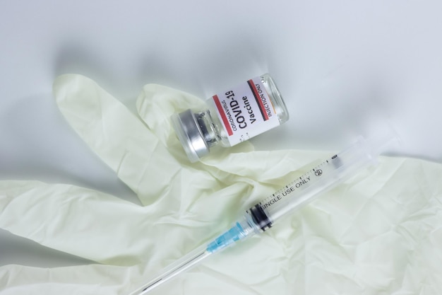 Szczepionka Szczepionka Vaksin Covid19 Z Koronawirusem. Koncepcja Opieki Zdrowotnej I Medycznej