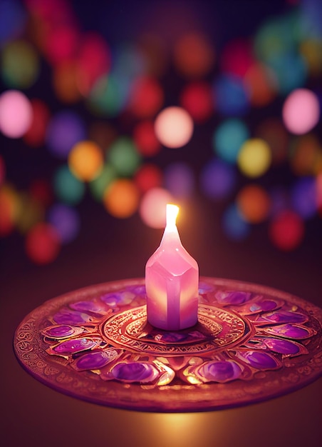 Szczęśliwa Diwali Tło