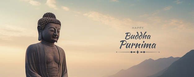 Zdjęcie szczęśliwa kolaż buddha purnima