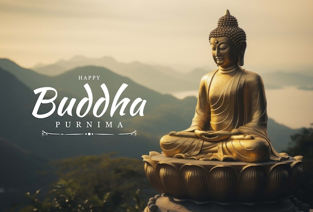 Zdjęcie szczęśliwa kolaż buddha purnima