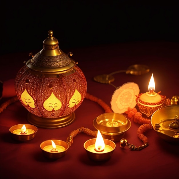 Szczęśliwa lampka diwali