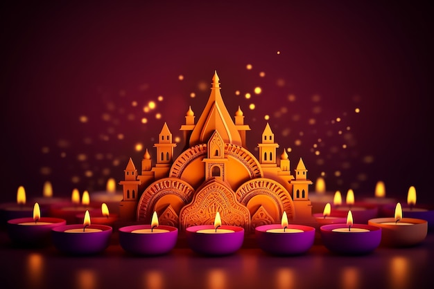 Zdjęcie szczęśliwa uroczystość diwali