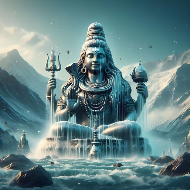 Szczęśliwa uroczystość Holi z Shiva Parvati