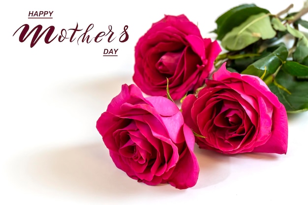 Szczęśliwego Dnia Matki Flat Lay Banner Gratulacje na Dzień Matki