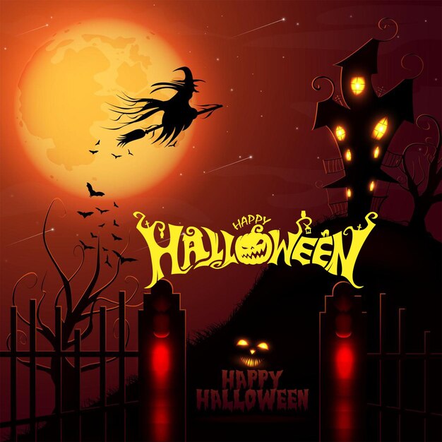 Szczęśliwego Halloweenowego strasznego tła