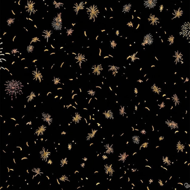 Szczęśliwego Nowego Roku fajerwerki konfetti obrazy tła kolekcje urocze tapety ai generowane