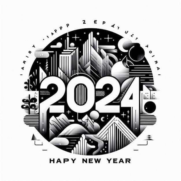 Szczęśliwego Nowego Roku Życząc PosterBannerFlyer i Nowy Rok Bezpłatne Zdjęcia na białym tle