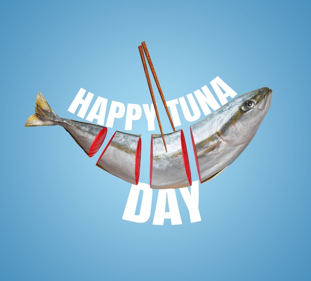 Zdjęcie szczęśliwego światowego dnia tuńczyka