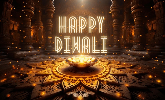 Zdjęcie szczęśliwej diwali.