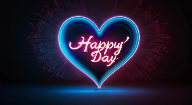 Szczęśliwy Dzień Matki Neon z ilustracją wektorową tła ceglanej ściany