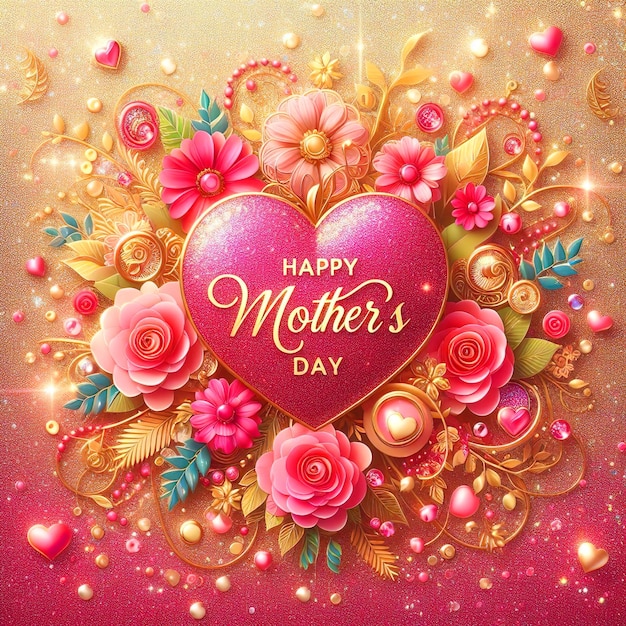 Szczęśliwy Dzień Matki Tło Projekt Karty powitalne Dnia Matki z typografią