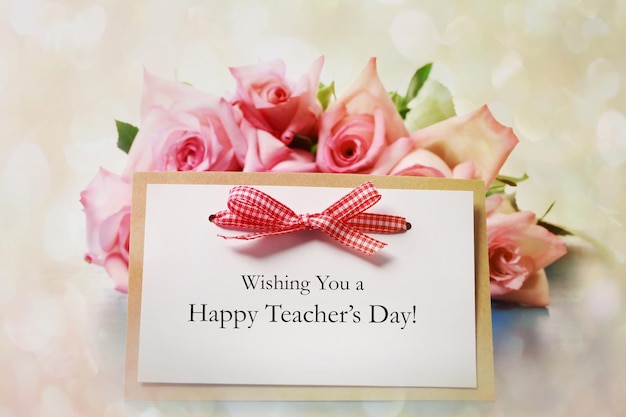 Szczęśliwy Dzień Nauczyciela Koncepcja edukacji Wydarzenie Tło