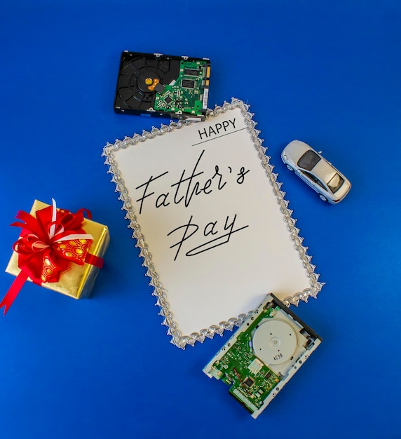 Szczęśliwy Dzień Ojca Flat leży na temat Dnia Ojca