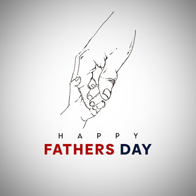 Szczęśliwy Dzień Ojca Ojciec i syn szkic syn trzymający ojca ręczny szkic 18 czerwca syn mały ha