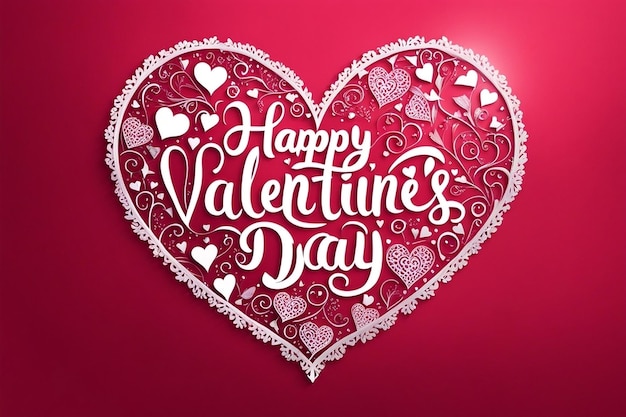 Szczęśliwy Dzień Walentynek tekst w kształcie serca