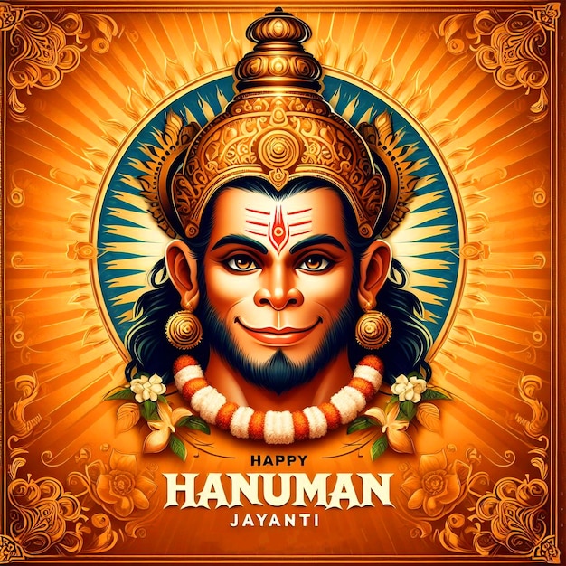 Zdjęcie szczęśliwy festiwal hanuman jayanti