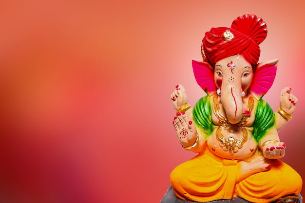 Szczęśliwy Ganeśćaturthi hinduski bóg Ganesha