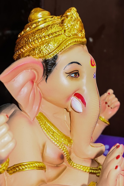 Szczęśliwy Ganeśćaturthi hinduski bóg Ganesha