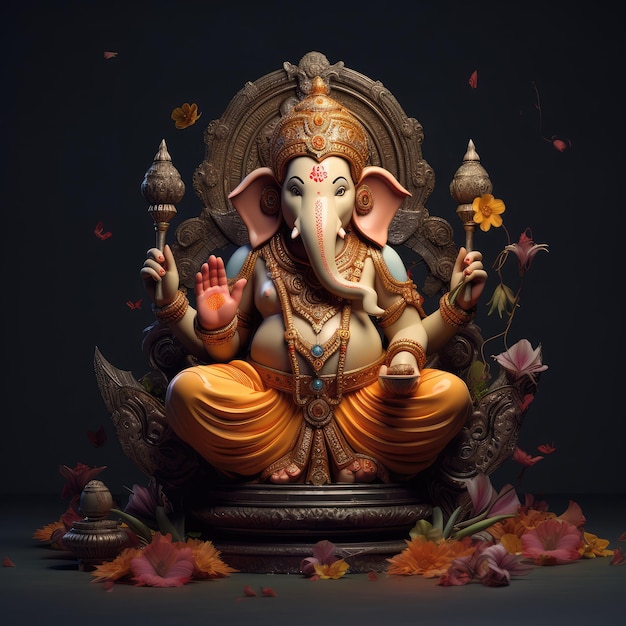 Szczęśliwy Ganesh Jayanti, pan Ganesh