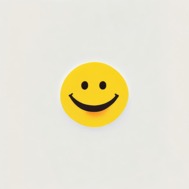 Szczęśliwy uśmiech emoji żółty Generatywna sztuczna inteligencja