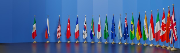 Zdjęcie szczyt g20 koncepcja szczytu g20 lub lista spotkań krajów członkowskich g20 grupa dwudziestu