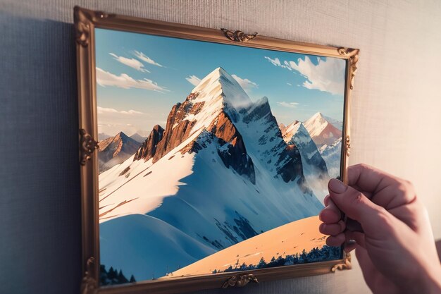 Zdjęcie szczyt górski o dużej wysokości śnieg szczyt górski tapeta w tle ilustracja krajobraz przyrody
