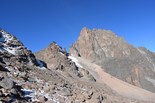 Zdjęcie szczyt mount kenya