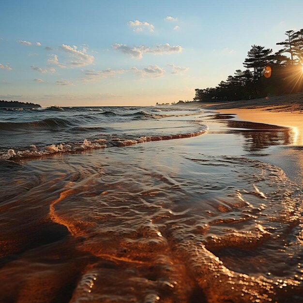 Szepty krajobrazu plaży morskiej Zdjęcie