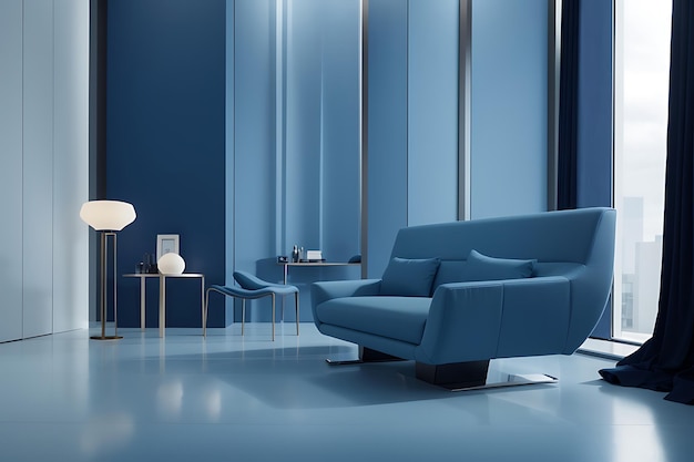 Szicki minimalistyczny niebieski projekt korporacyjny