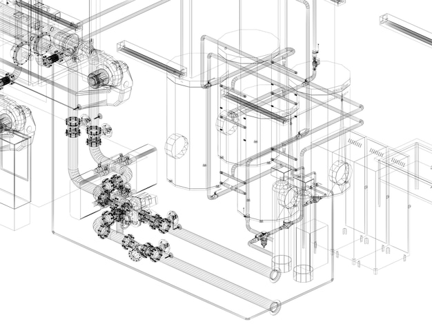 Szkic projektu wektora housevector