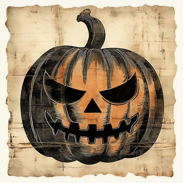 Szkielet Vintage Horror Halloween cyfrowy papier do scrapbookingu