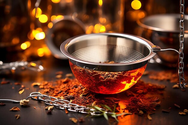 Zdjęcie szklanka herbaty bąbelkowej z obrazem słomy