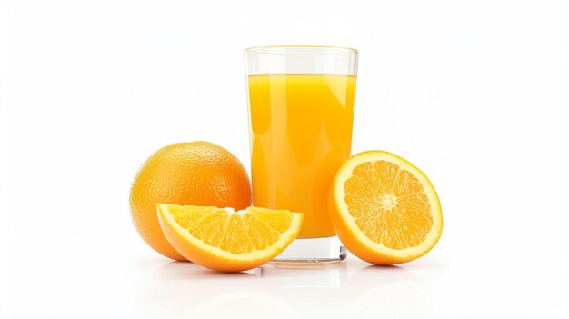 Zdjęcie szklanka lodowego cytrynowego i miętowego pomarańcza letni świeży napój lemoniada napój generatywny ai