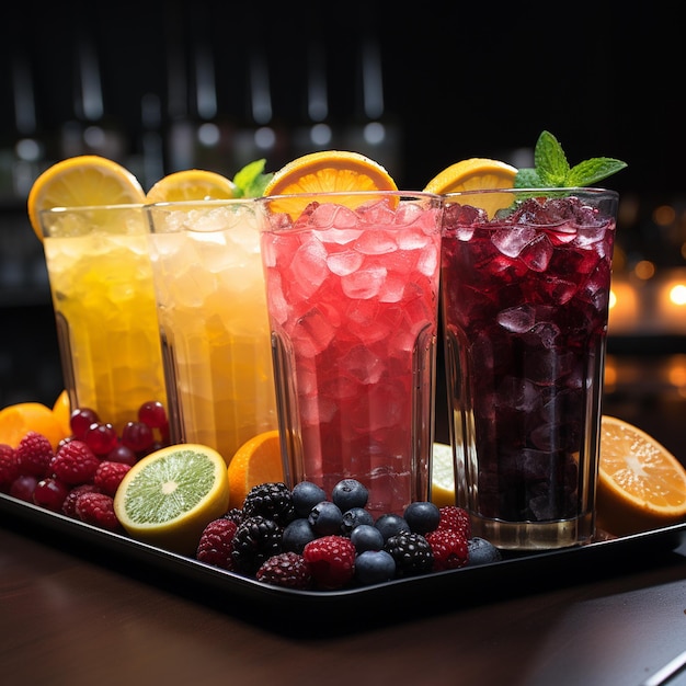 szklanka ze świeżym sokiem owocowym