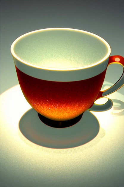 Zdjęcie szklany kubek do kawy, kubek do herbaty, tapeta, ilustracja tła, promocja produktu, reklama