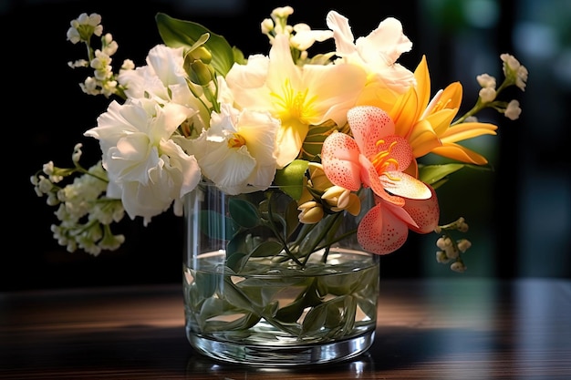 Szklany wazon na kwiaty