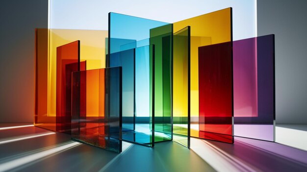 Szkło to kolorowe szkło wykonane ze szkła.