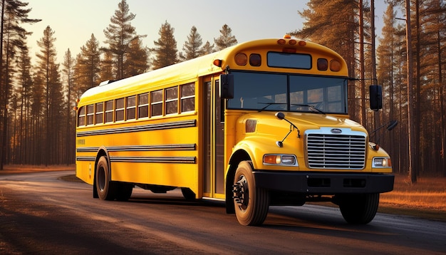 Zdjęcie szkolny autobus