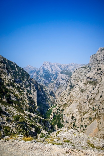 Szlak Cares ruta del Cares w Picos de Europa Asturias Hiszpania