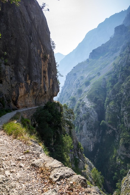 Szlak Cares ruta del Cares w Picos de Europa Asturias Hiszpania