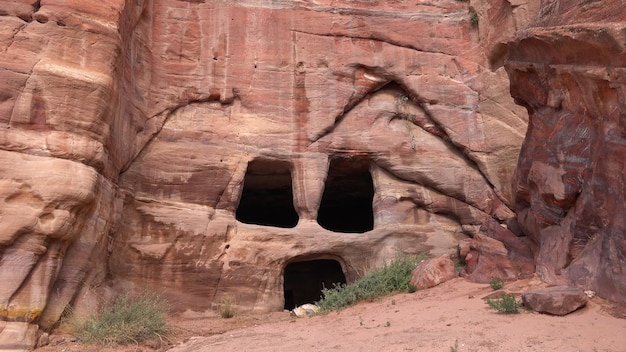 Szlak Wysokiego Miejsca Ofiarnego W Petra Jordan światowego Dziedzictwa Unesco